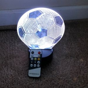 3-D soccer lamp